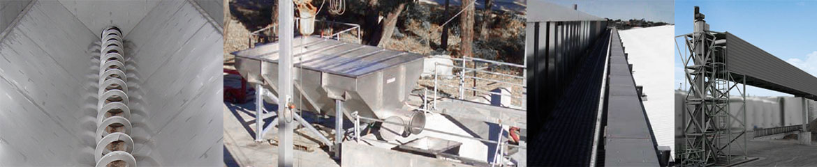 Shaftless Receival Bin, Screening for Wineries & Shaftless Conveying Solutions