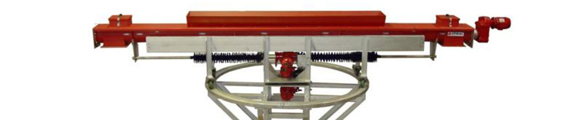 Desalination Plant with fibreglass trough conveyors & Bi-directional conveyor mounted on a turntable