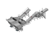 3D Render Truck Receival Bunker