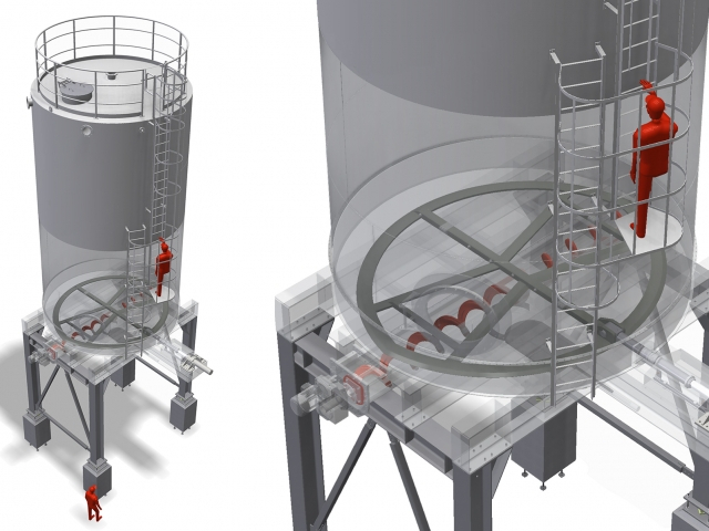 Round Sliding Frame Silo